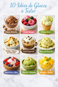 10 Idées de Glaces à Tester