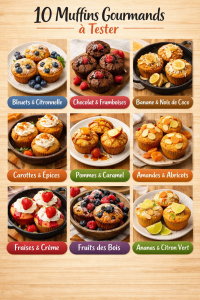 10 Muffins Gourmands à Tester