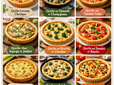 10 Recettes de Quiches à Tester