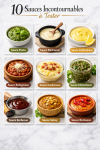 10 Sauces Incontournables à Tester