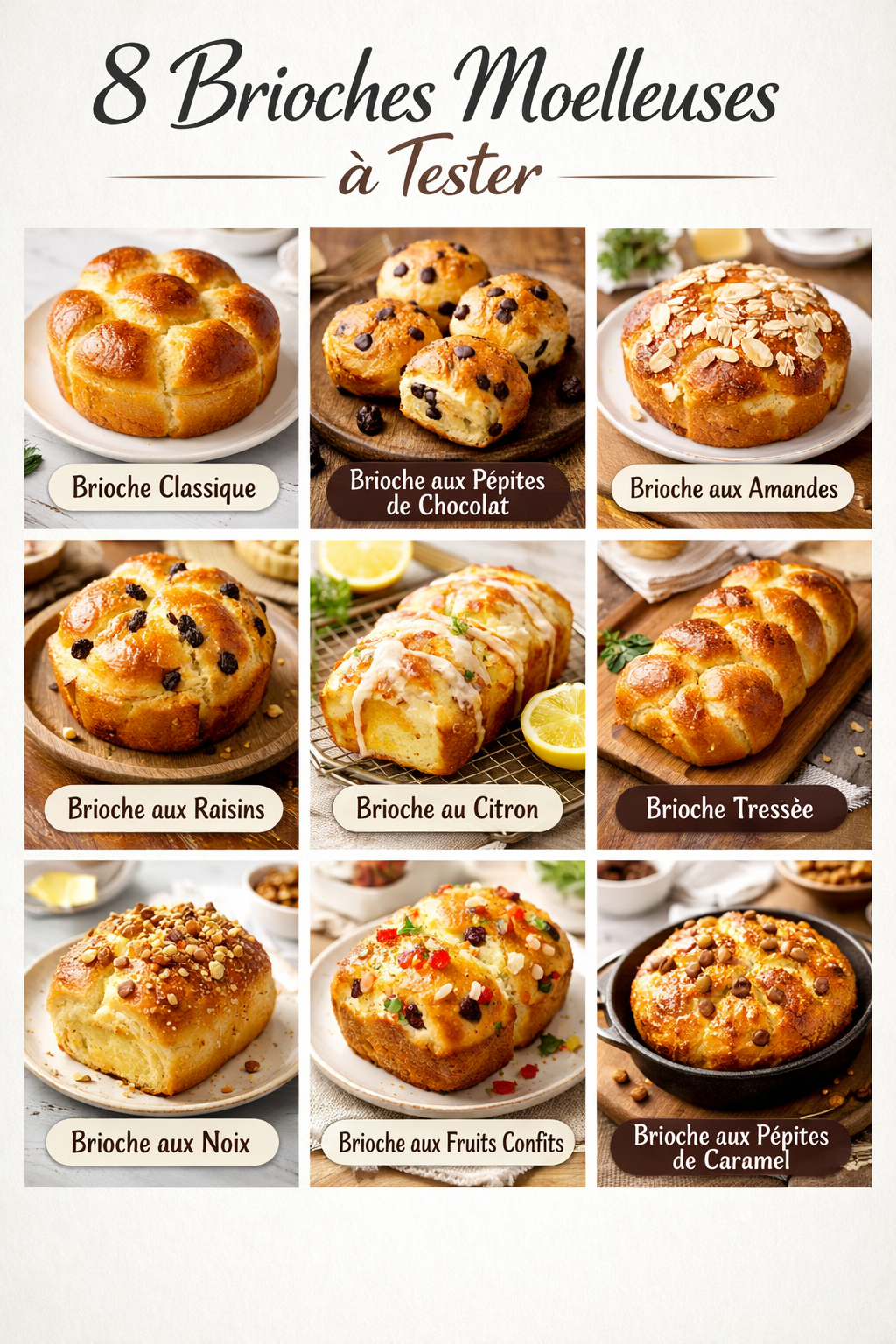 8 Brioches Moelleuses à Tester