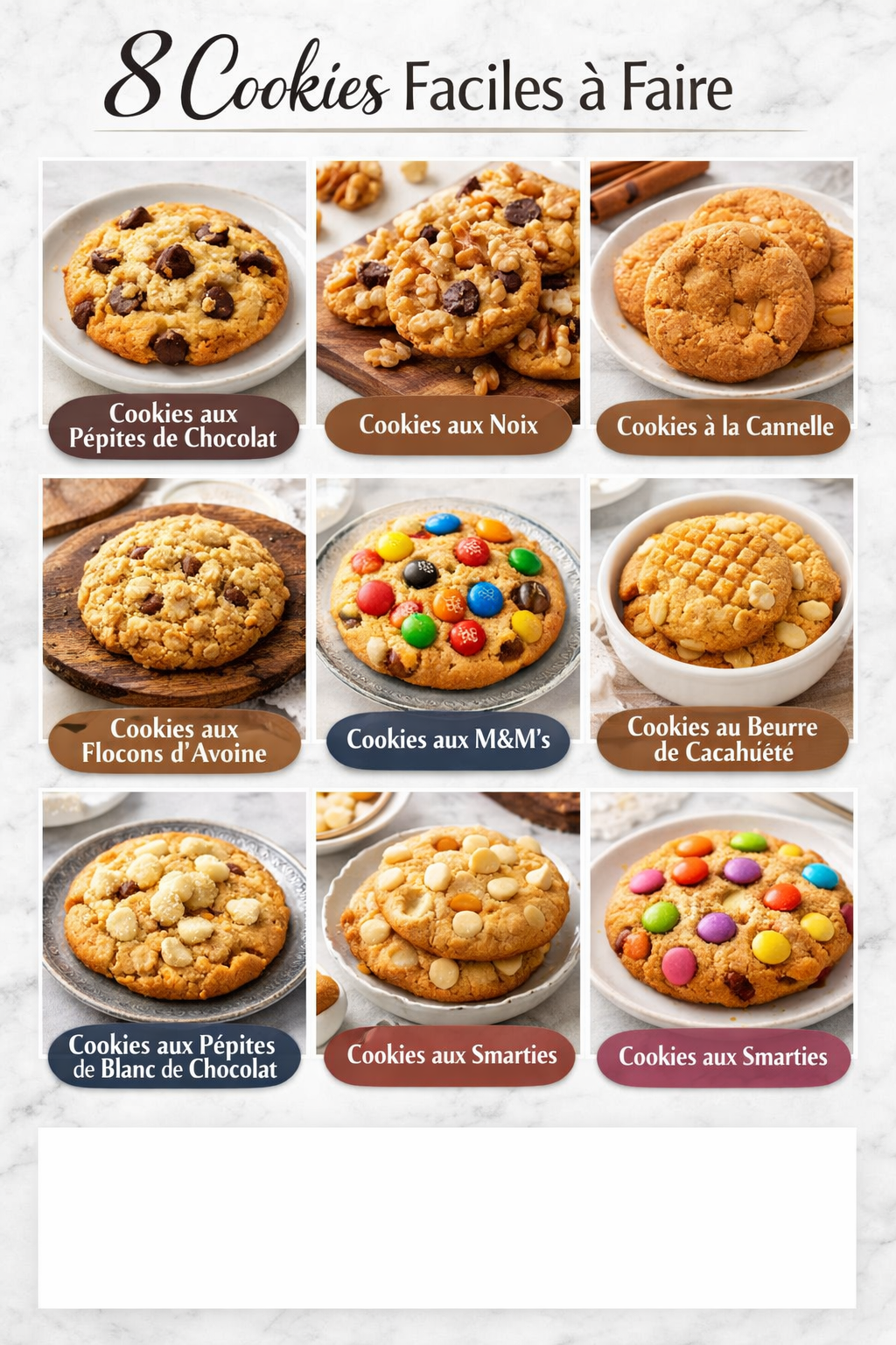8 Cookies Faciles à Faire