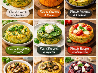 8 Flans Salés Gourmands