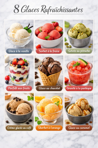 8 Glaces Rafraîchissantes