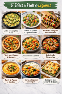 8 Idées de Plats de Légumes