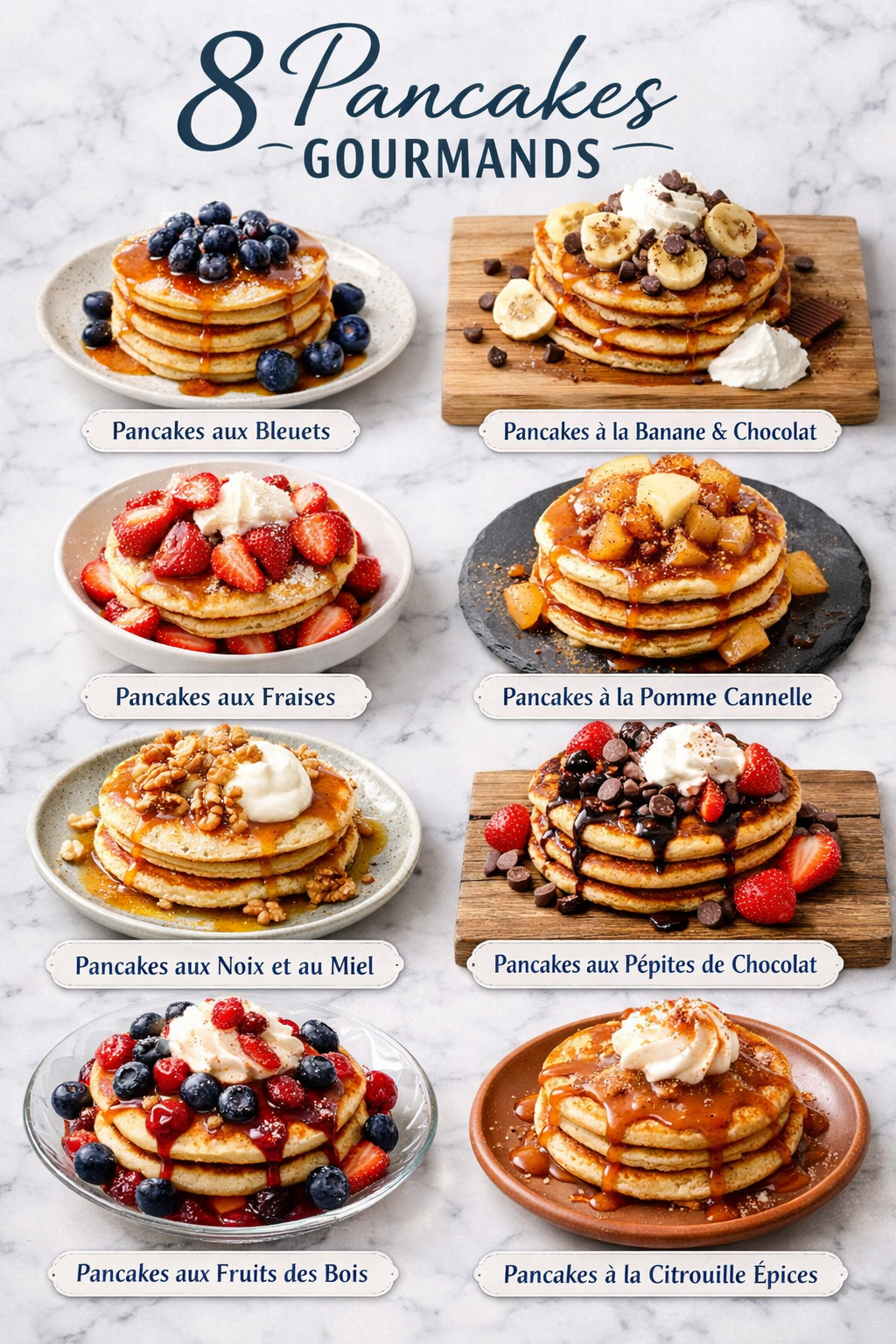 8 Pancakes Gourmands