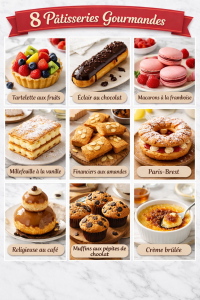8 Pâtisseries Gourmandes