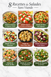 8 Recettes de Salades Sans Viande