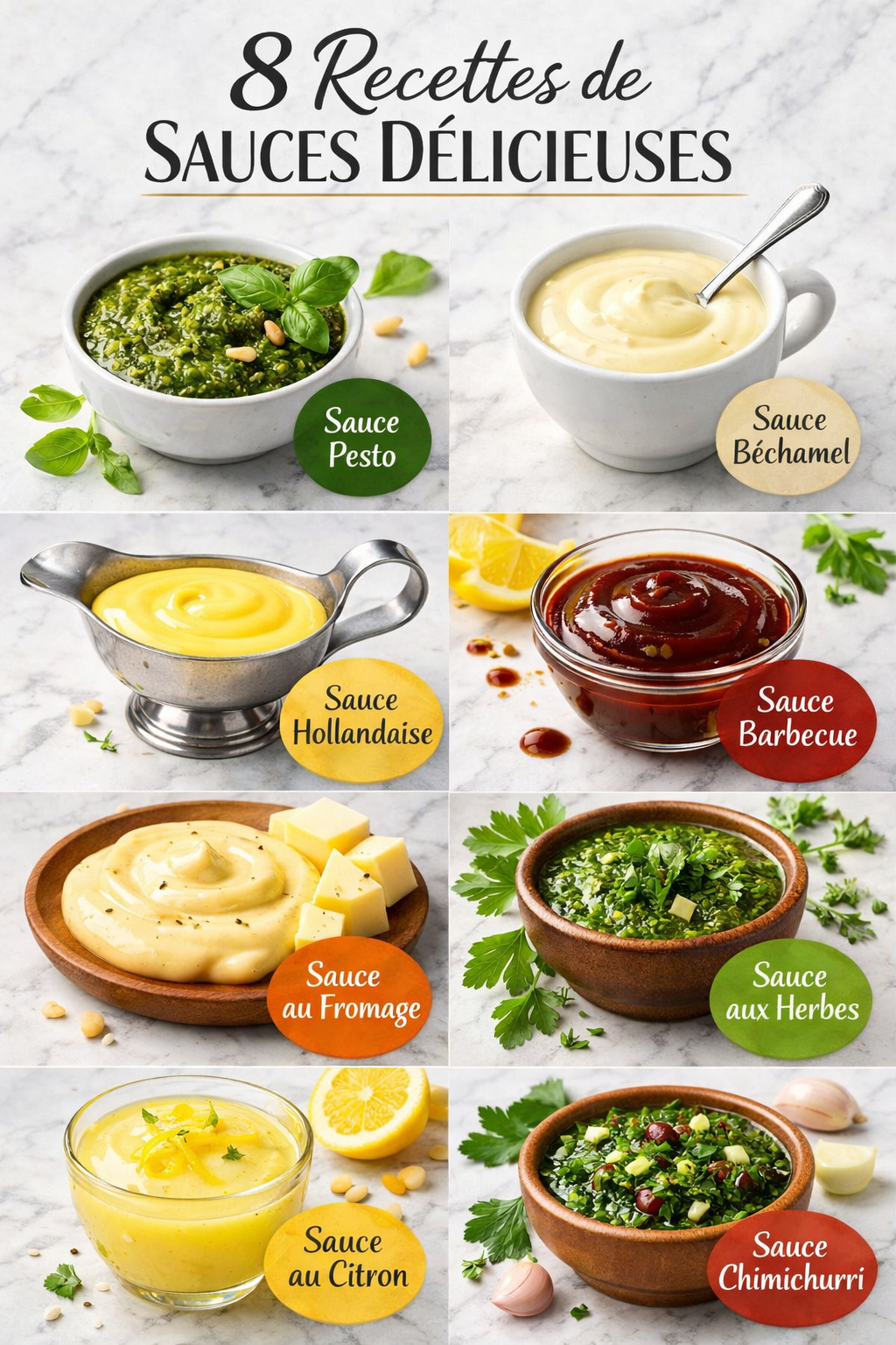 8 Recettes de Sauces Délicieuses
