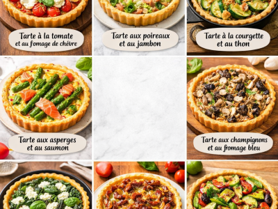 8 Tartes Salées Gourmandes