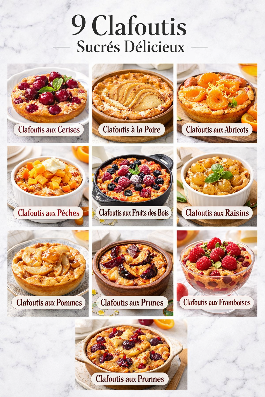 9 Clafoutis Sucrés Délicieux