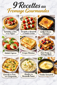 9 Recettes au Fromage Gourmandes