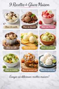 9 Recettes de Glaces Maison