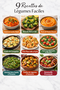 9 Recettes de Légumes Faciles