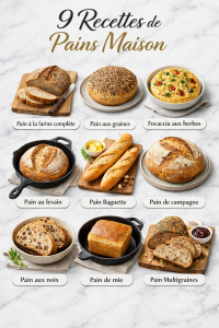 9 Recettes de Pains Maison