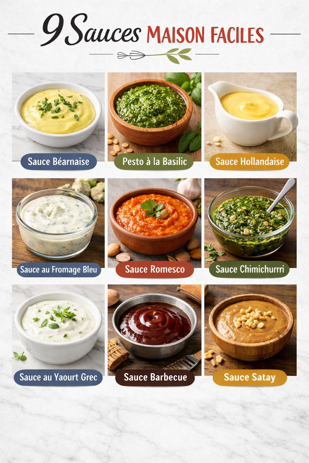 9 Sauces Maison Faciles