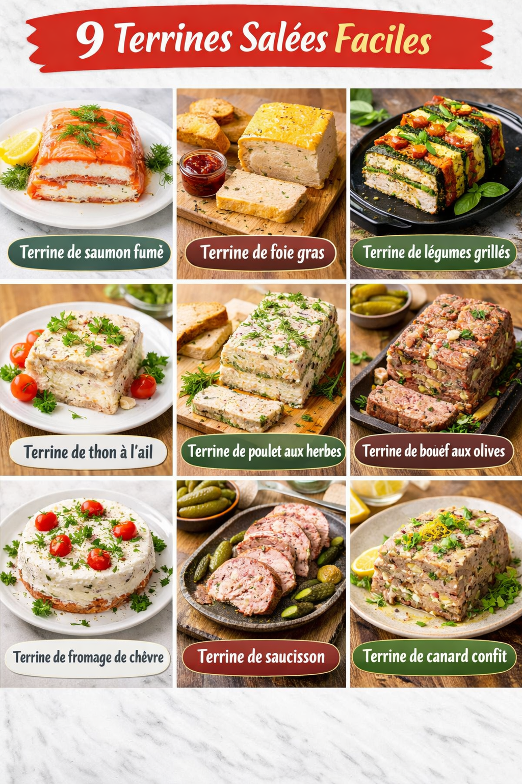 9 Terrines Salées Faciles