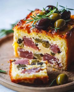 Cake Salé Jambon Olives