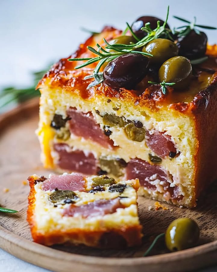 Cake Salé Jambon Olives