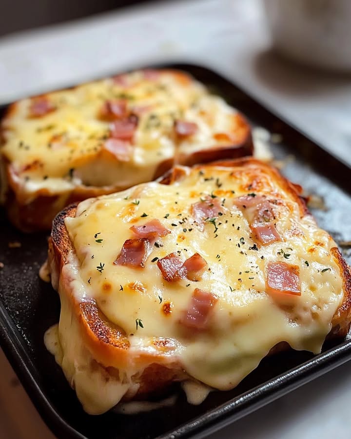 Croque-Monsieur Lardons Chèvre