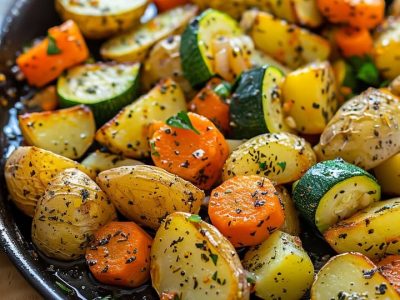Pommes Carottes Courgettes Rôties : Recette Facile et Savoureuse