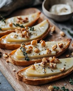 Tarte Croustillante Poire-Roquefort