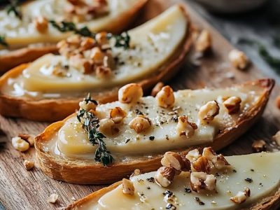 Tarte Croustillante Poire-Roquefort, la recette savoureuse