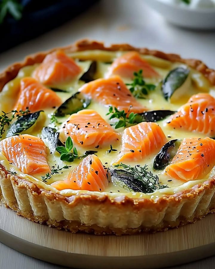 Tarte Saumon Épinards