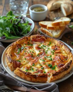 Tarte au jambon et fromage
