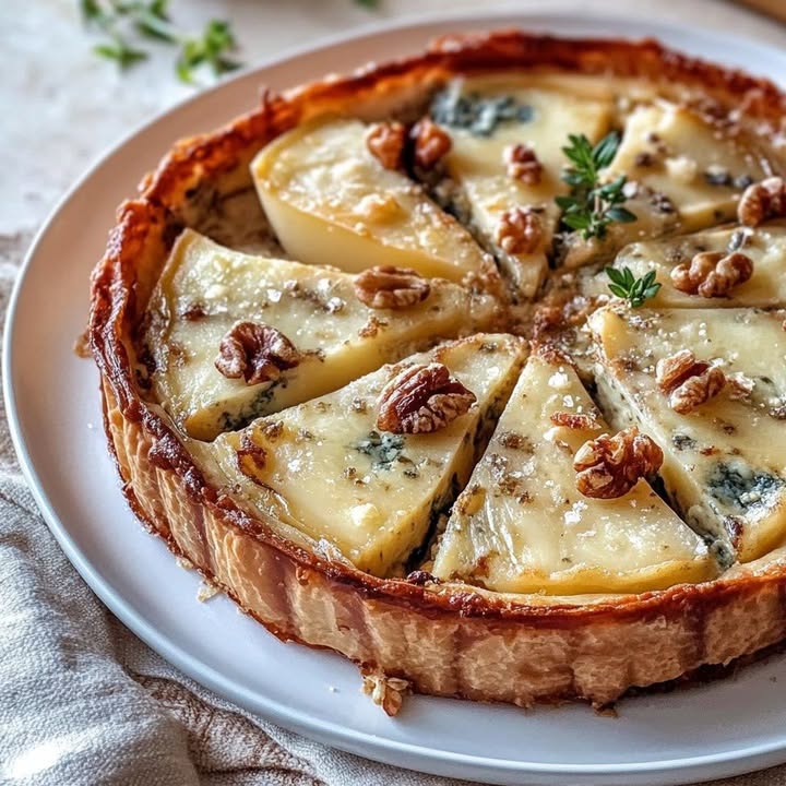 Tourte Gorgonzola Poires