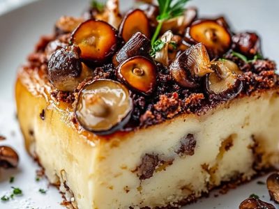 Cake Champignons Noisettes : Recette Facile et Délicieuse