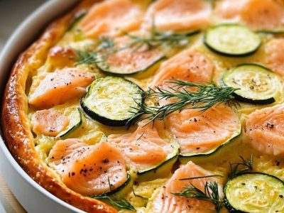 Clafoutis Saumon Courgettes : Recette Délicieuse et Surprenante