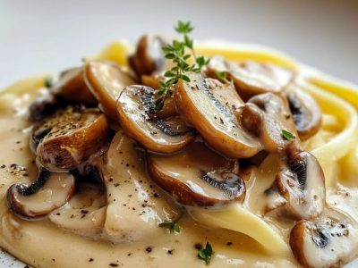 Pâtes Crémeuses aux Champignons : Recette Réconfortante et Simple