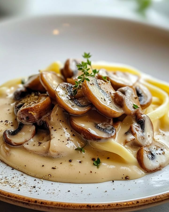 Pâtes Crémeuses aux Champignons : Recette Réconfortante et Simple