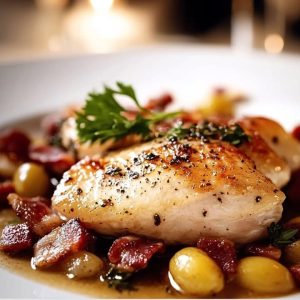 Poulet Moutarde Lardons : Recette Facile et Délicieuse