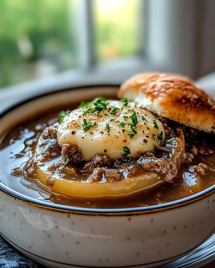Recette Réconfortante : Soupe Oignons Bœuf Automnale
