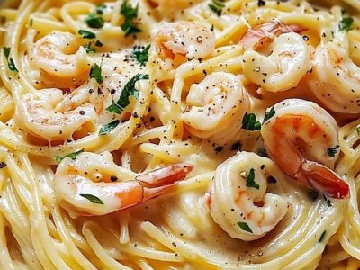 Spaghetti Crémeux Crevettes : Recette Facile et Délicieuse
