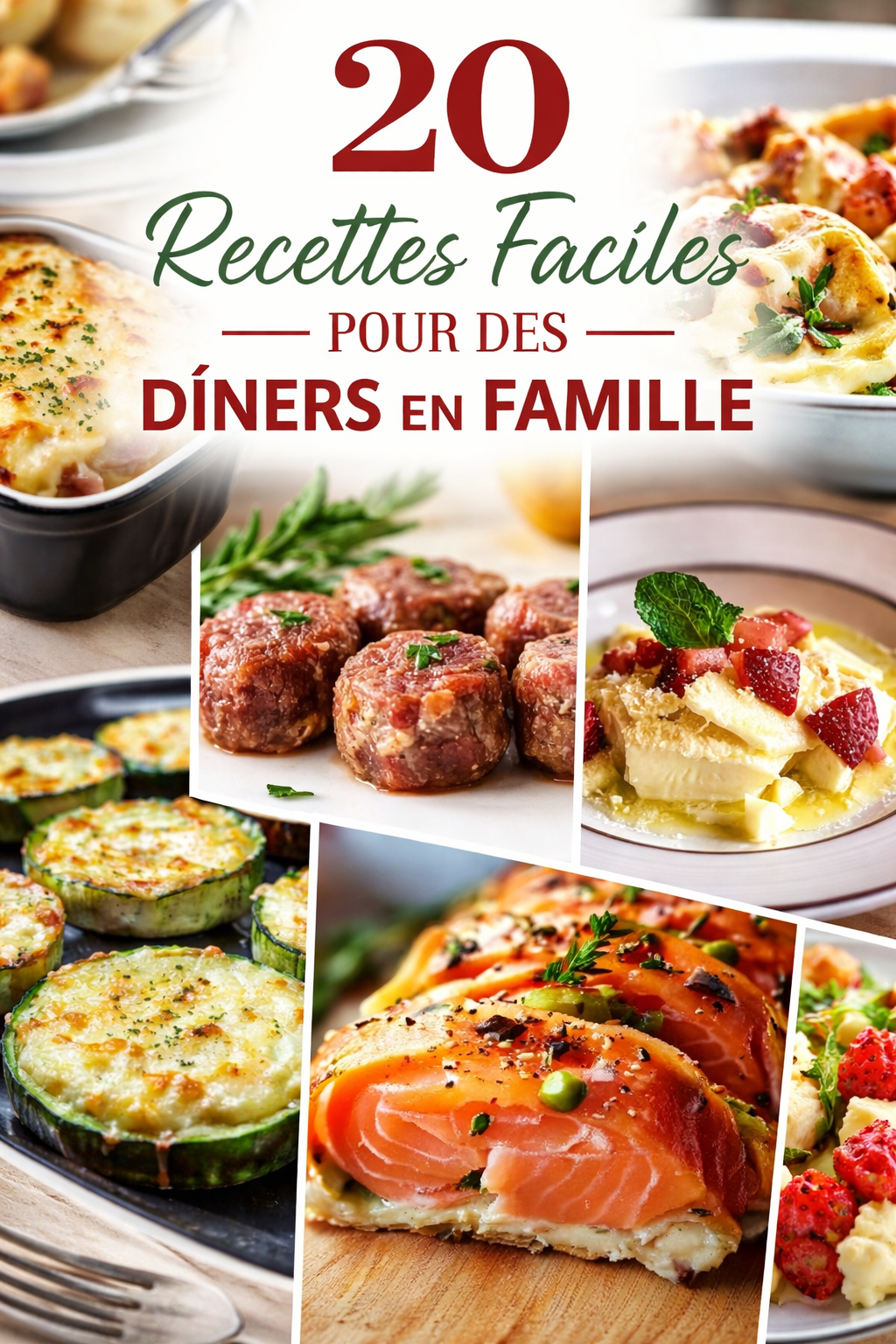 20 Recettes Faciles Pour Des Dîners en Famille