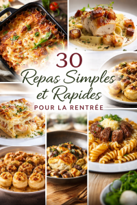 30 Repas Simples et Rapides Pour la Rentrée