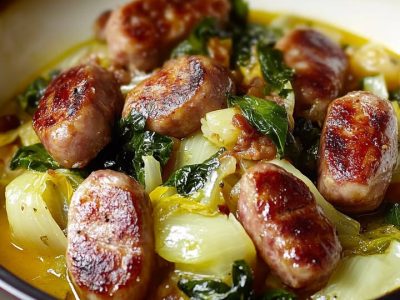 Chou Braisé aux Saucisses : Recette Réconfortante et Traditionnelle