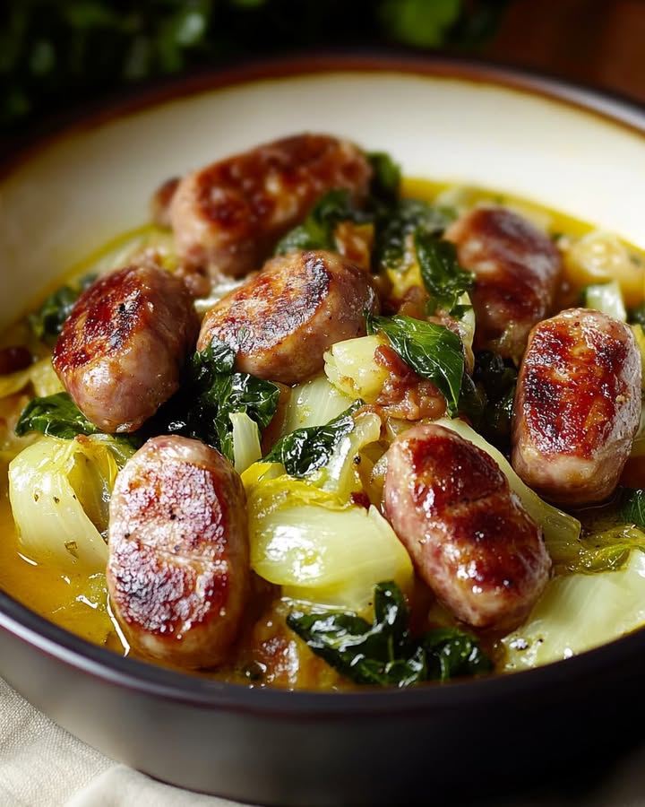 Chou Braisé aux Saucisses : Recette Réconfortante et Traditionnelle