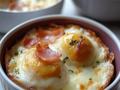 Gratin Oeufs Jambon : Recette Facile et Réconfortante