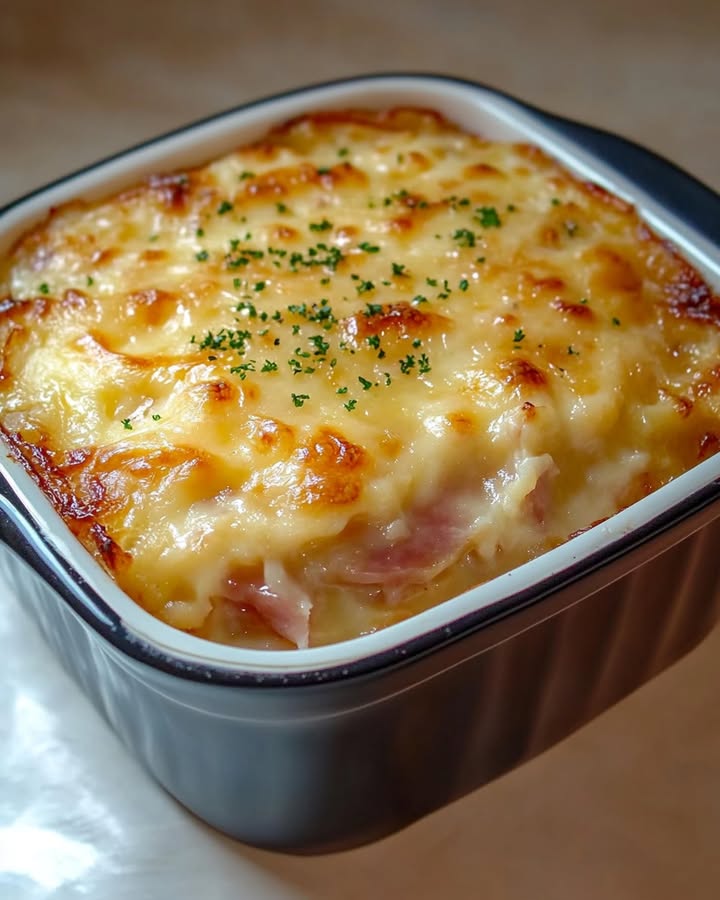 Gratin de Poireaux et Jambon Réconfortant et Facile à Faire