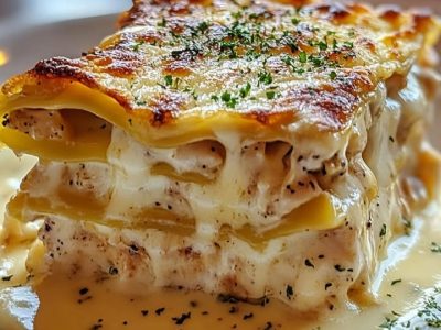 Lasagnes Crémeuses au Poulet: Recette Facile et Délicieuse