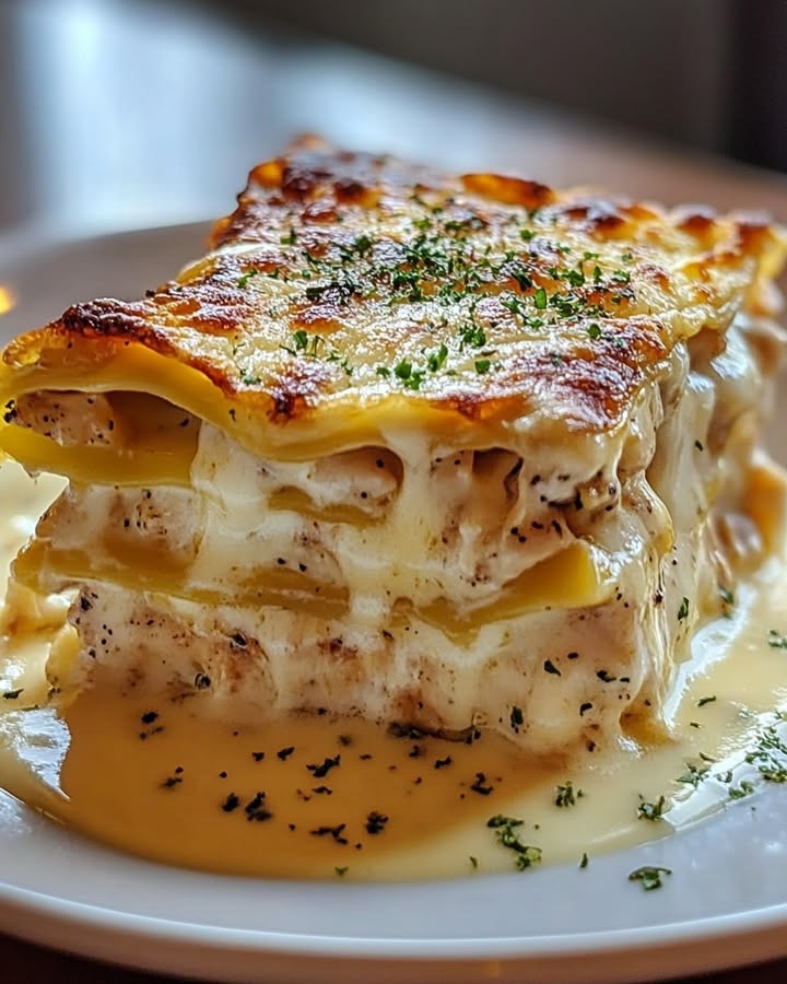 Lasagnes Crémeuses au Poulet: Recette Facile et Délicieuse