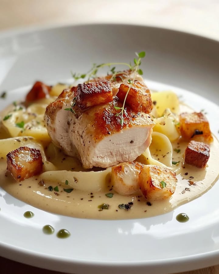 Recette de Pâtes Poulet Boursin : Facile et Délicieuse