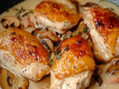 Poulet Champignons Crémeux: Recette Inratable et Délicieuse
