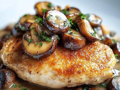 Poulet Champignons Croustillant : Recette Facile et Délicieuse