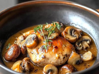 Poulet Porto Champignons : Recette Facile et Délicieuse