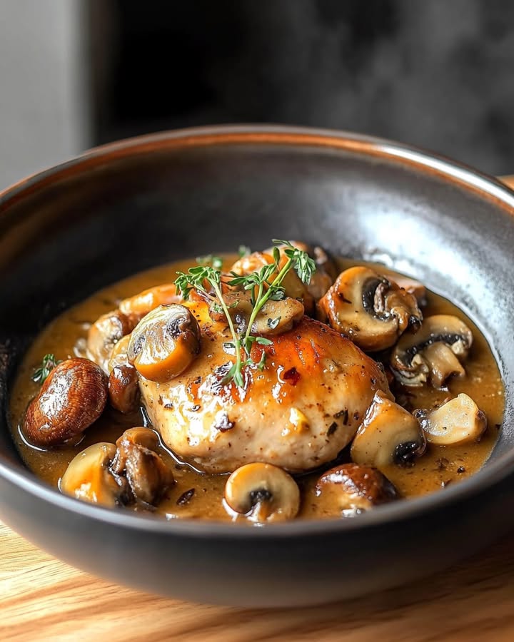 Poulet Porto Champignons : Recette Facile et Délicieuse